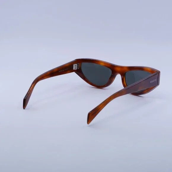 Gucci GG1919S 004 Sunglasses Havana Cat Eye Frame, Grey Lenses display picture 2